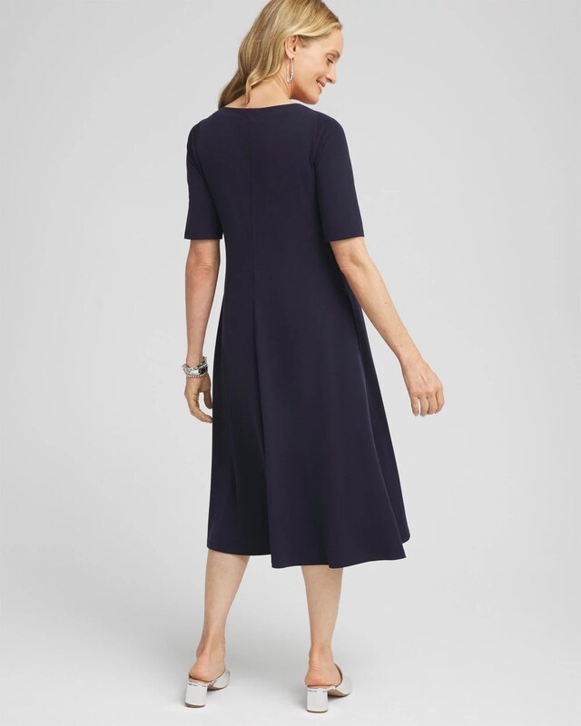 V-neck Midi Dress - image 3